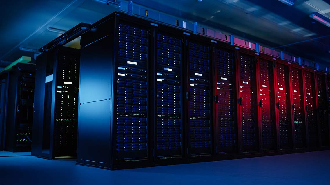 Server infrastructure graphic